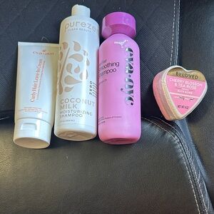 Purezen Coconut Milk Moisturizing Shampoo & Pink Eva·nyc Smoothing Shampoo Duo